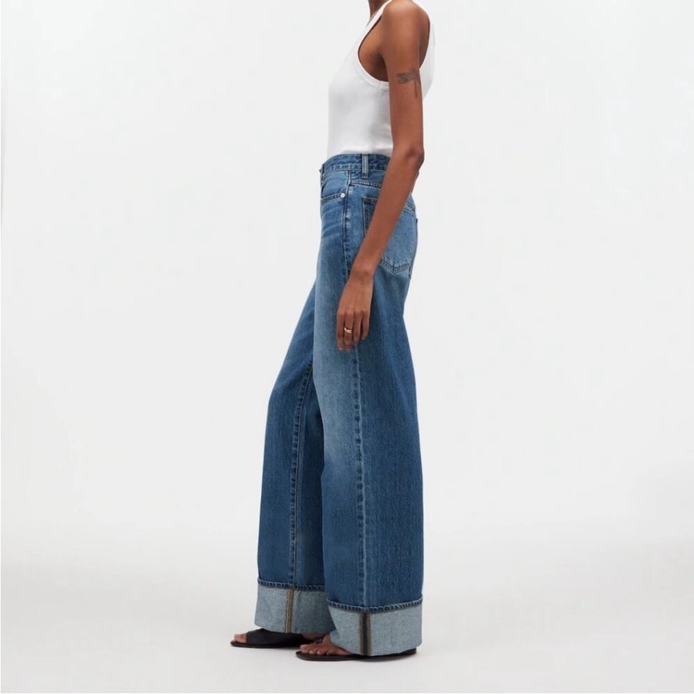 Madewell Cuffed Superwide Jeans